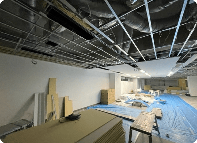 天井設置工事