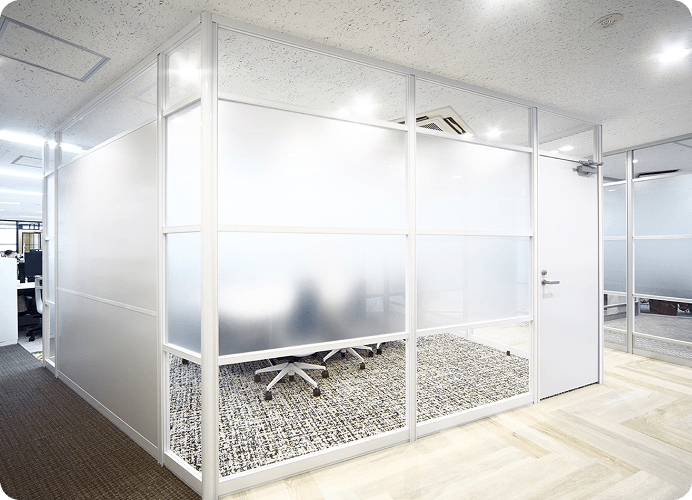 アルミパーティション工事