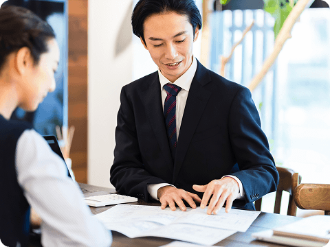 企業担当者との打合せ